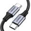 UGREEN USB 2.0 C M/M Round Cable Nickel Plating Aluminum Shell 1m (Gray Black) Accessories > Cables & Converters >