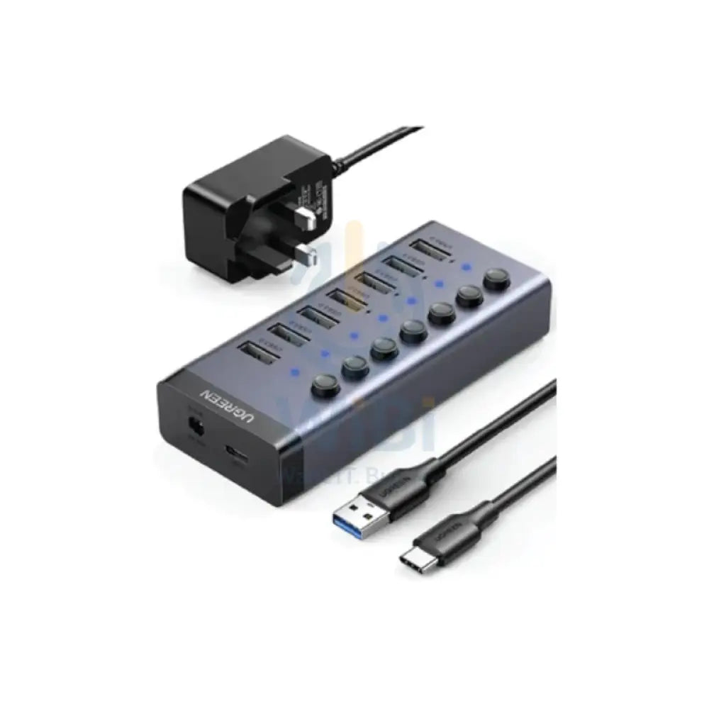 UGREEN USB 3.0 7-Port Hub-12V2A (DC: 5.5) Power Supply (UK) Accessories > Power Adapters