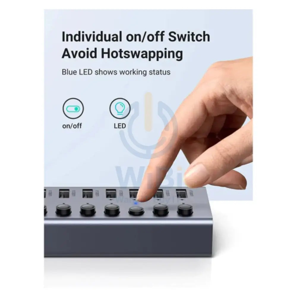 UGREEN USB 3.0 7-Port Hub-12V2A (DC: 5.5) Power Supply (UK) Accessories > Power Adapters