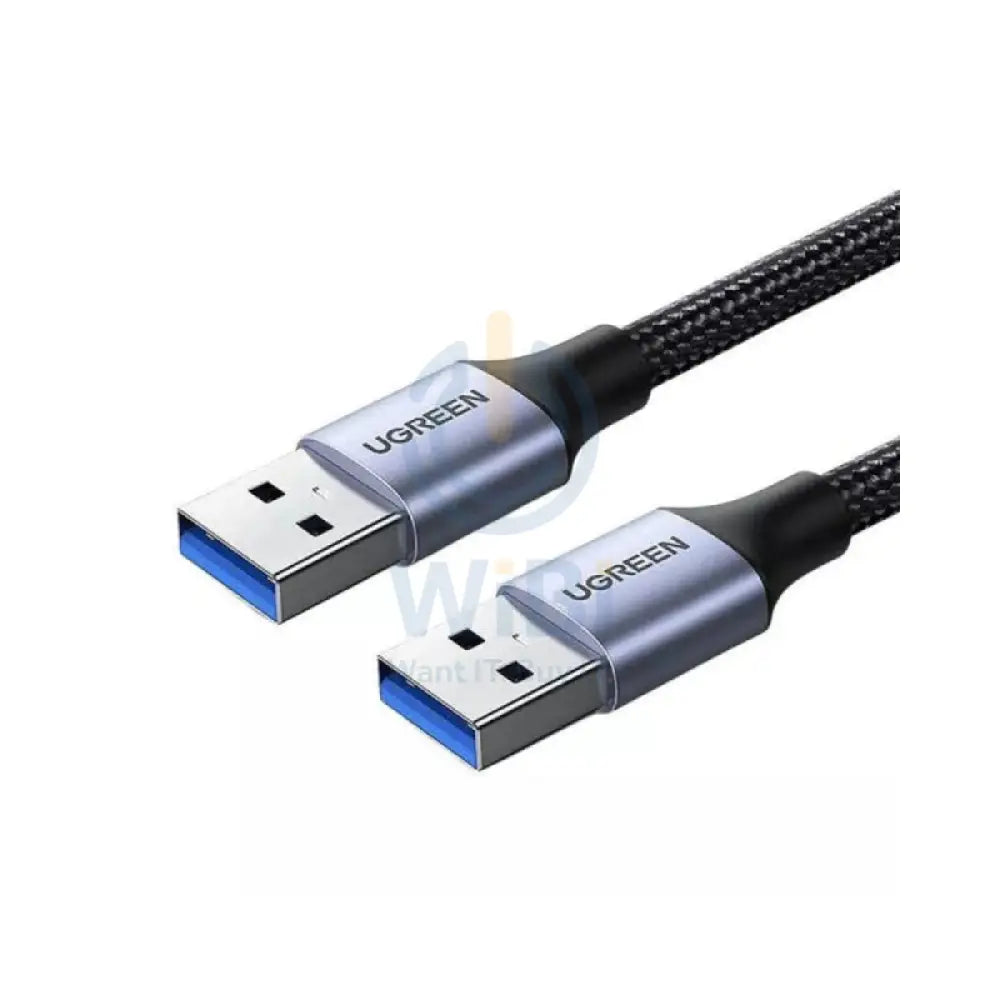 UGREEN USB-A Male to USB-A Male USB 3.0 Alu Case Braided Cable - 2 Meter / Black Accessories > Cables & Converters >