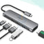 UGREEN USB Type C to HDMI 4K@30hz/1080p@60Hz + USB 3.0 * 3 + PD Power Converter (CM136 50209) Accessories > Cables &
