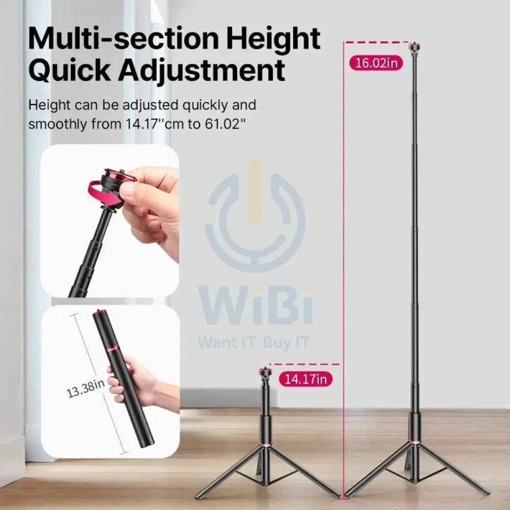 Ulanzi Mt-54 Multifunctional Stand Tripod For GoPro MAX (2025) 360 Action Camera - Black Accessories > Mobiles &