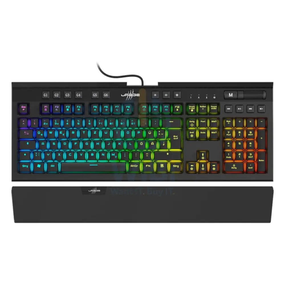 uRage Exodus 900 Mechanical Gaming Keyboard - 1.8M / 118 Keys / USB / Wired - Brown Switches Accessories > Keyboard &