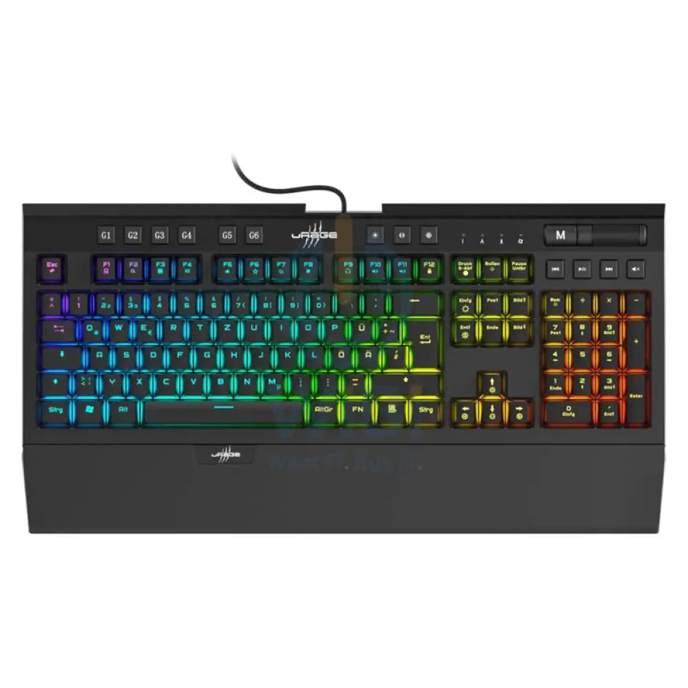 uRage Exodus 900 Mechanical Gaming Keyboard - 1.8M / 118 Keys / USB / Wired - Brown Switches Accessories > Keyboard &