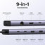 UGREEN Revodok 9-In-1 USB C Hub - HDMI / Ethernet / 100W PD / USB-A / SD/TF card slot