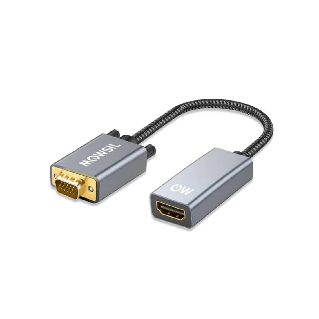 Mowsil VGA to HDMI Adapter - 1080p / Silver
