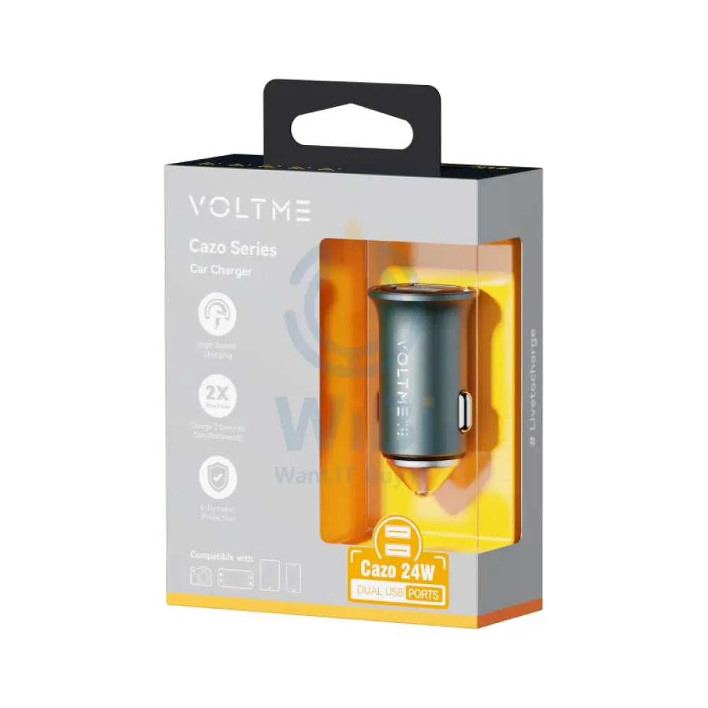 VOLTME Cazo 24 AA Car Charger - 24W / USB-A / England Green Accessories > Mobiles & Tablets > Mobiles > Car Chargers