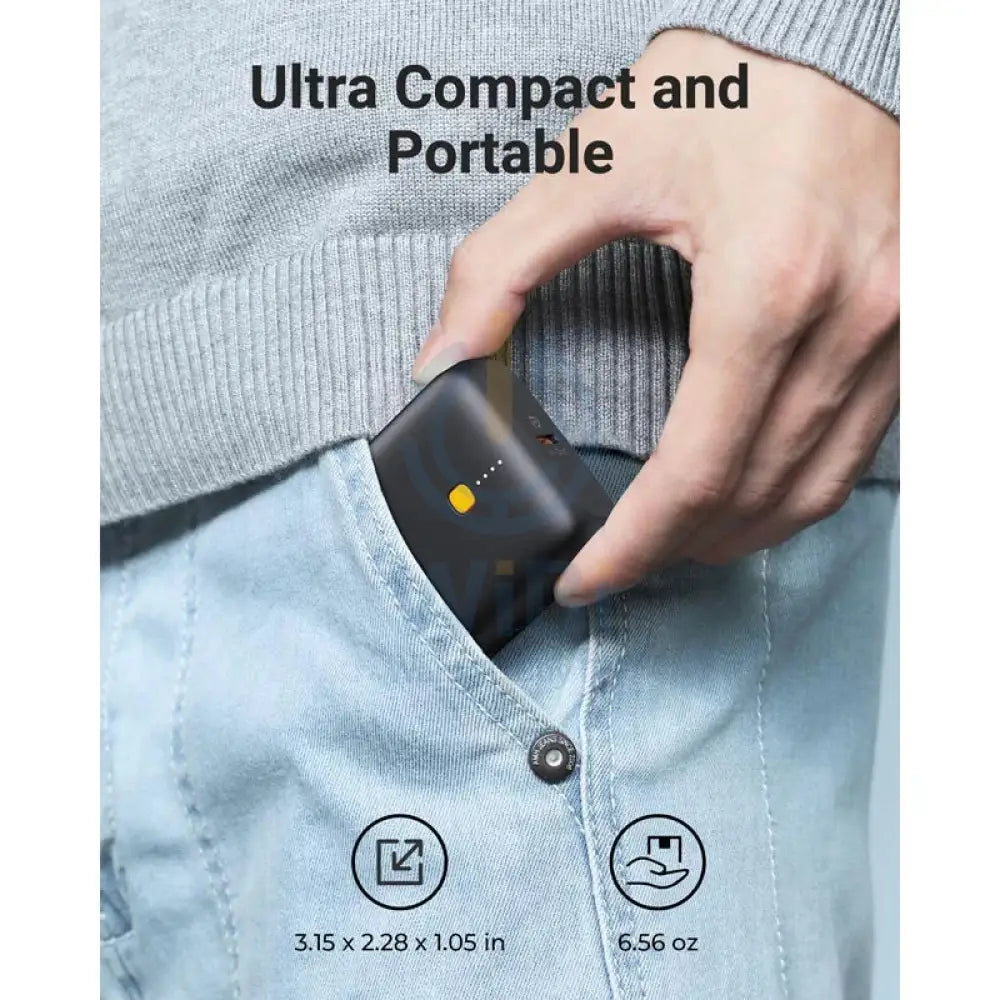 VOLTME Hypercore Lite Power Bank - 10000mAh / 22.5W / USB-C / USB-A / Black Accessories > Power Bank