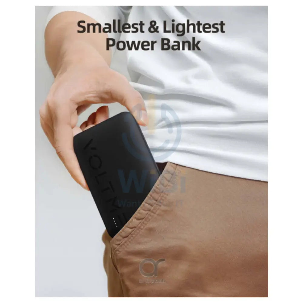 VOLTME Hypercore Sling Power Bank Built-In USB-C Cable - 10000mAh / 22.5W / USB-C / USB-A / Black Accessories > Power