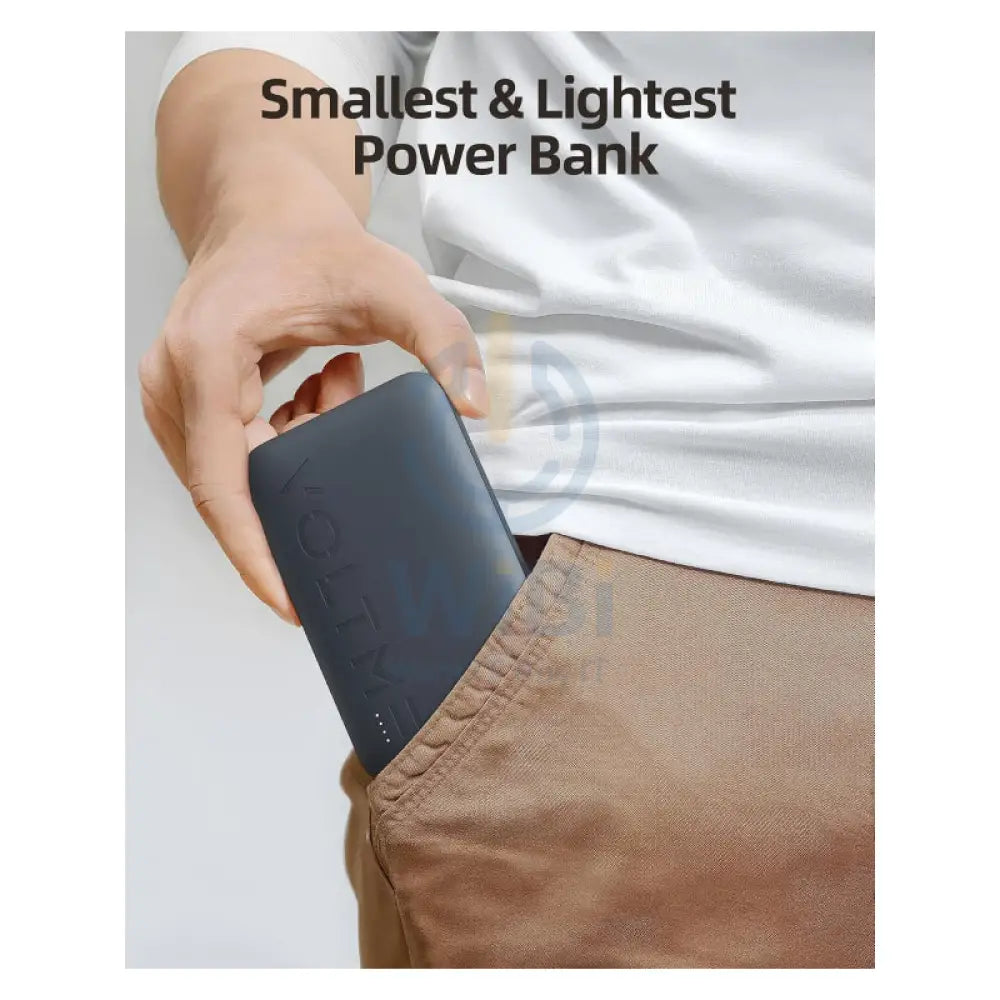 VOLTME Hypercore Sling Power Bank Built-In USB-C Cable - 10000mAh / 22.5W / USB-C / USB-A / Blue Accessories > Power