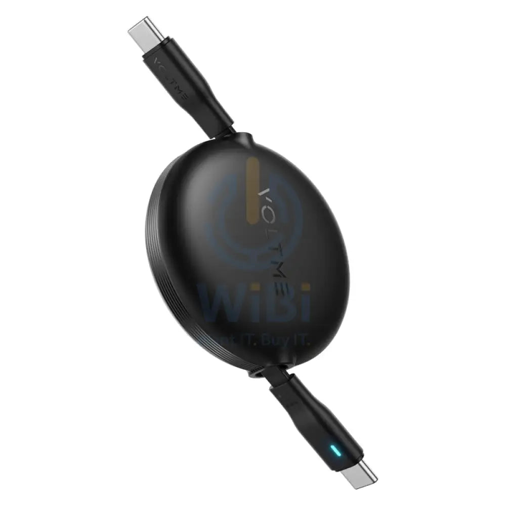 VOLTME Powerlink YoYo Dual-Way Retractable Cable - 1 Meter / 60W / USB-C / Black Accessories > Cables & Converters >