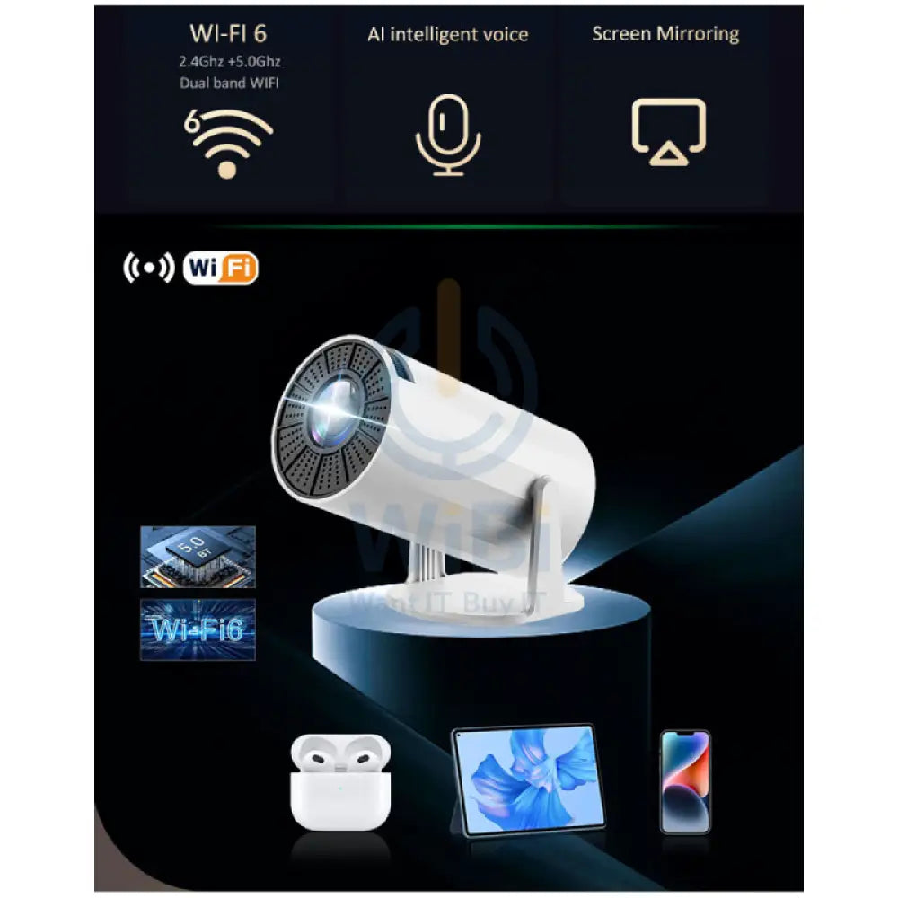 Volto FIRE 502 PRO Mini FHD Projector 2.69″ LCD / HDMI / USB A / Audio Port / White Monitors & Projectors > Projectors