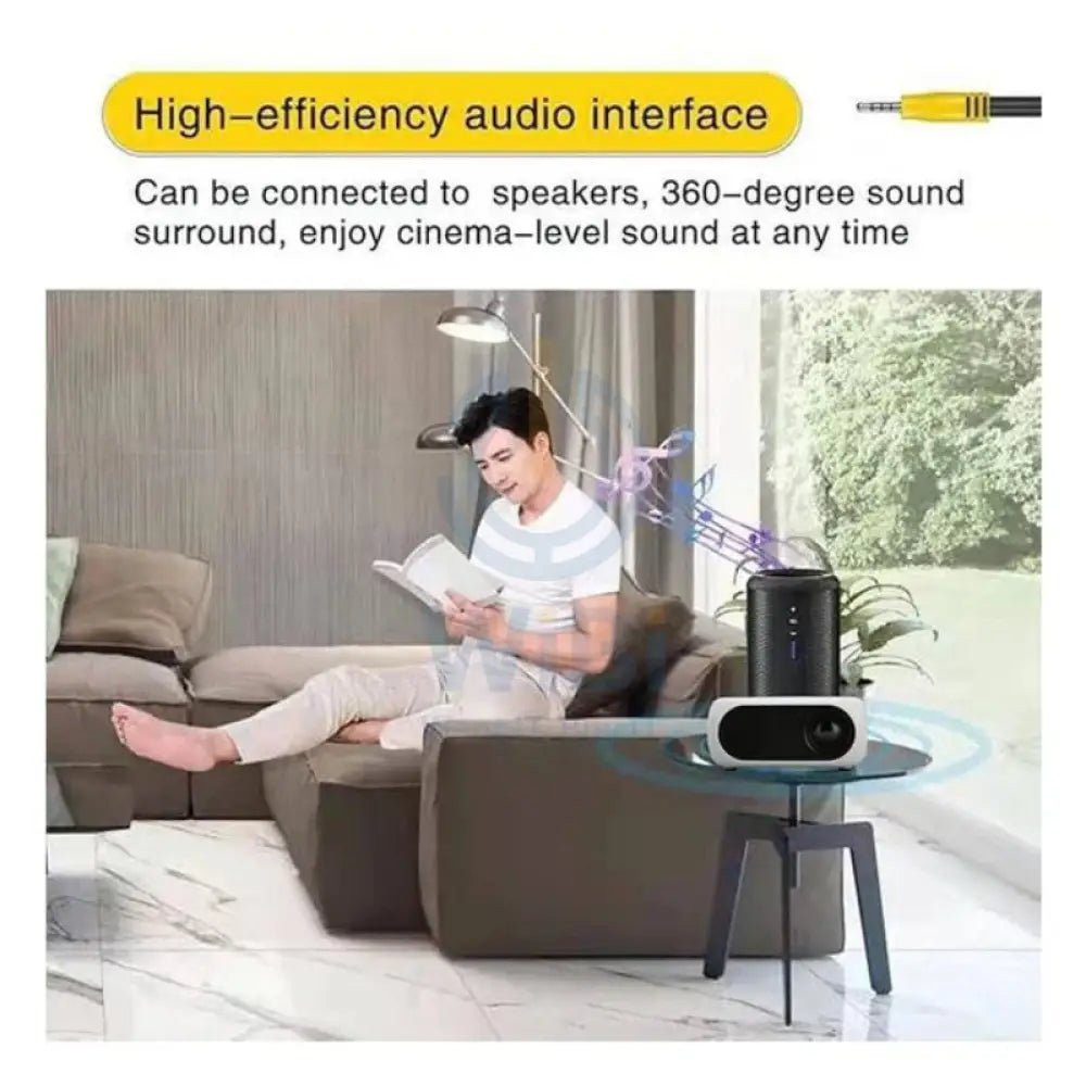 Volto Star 202 Mini LED Projector 2.4″ LCD / 900 Lumens / HDMI / USB A / White Monitors & Projectors > Projectors