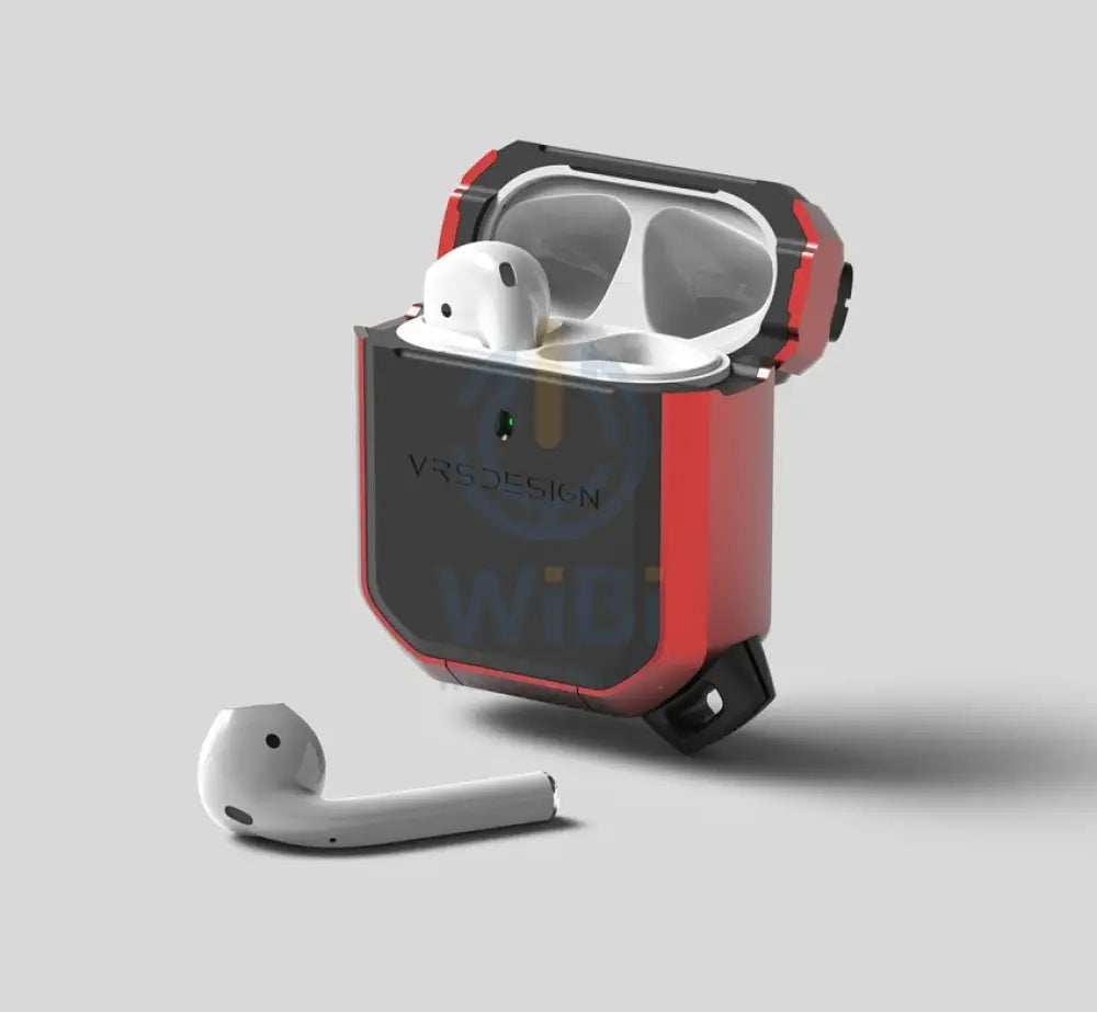 VRS Design Airpods 1 & 2 Active Case - Metal Red Accessories > Mobiles & Tablets