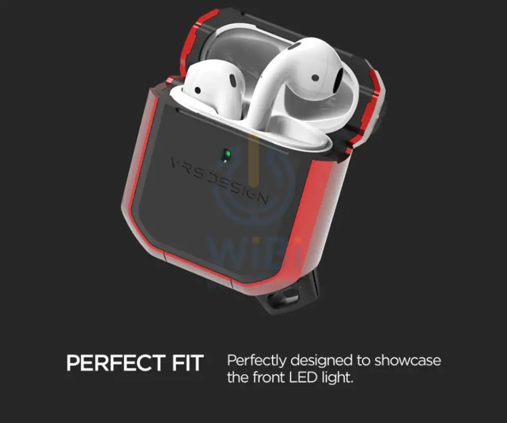 VRS Design Airpods 1 & 2 Active Case - Metal Red Accessories > Mobiles & Tablets