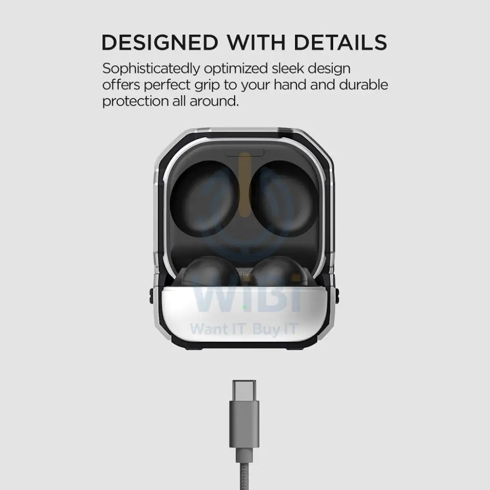 VRS Design Galaxy Buds 2/Buds Pro/Buds Live Active Case - Light Silver Accessories > Mobiles & Tablets > Tablets