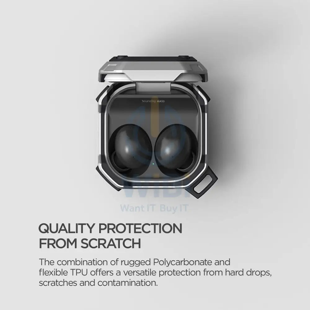VRS Design Galaxy Buds 2/Buds Pro/Buds Live Active Case - Light Silver Accessories > Mobiles & Tablets > Tablets