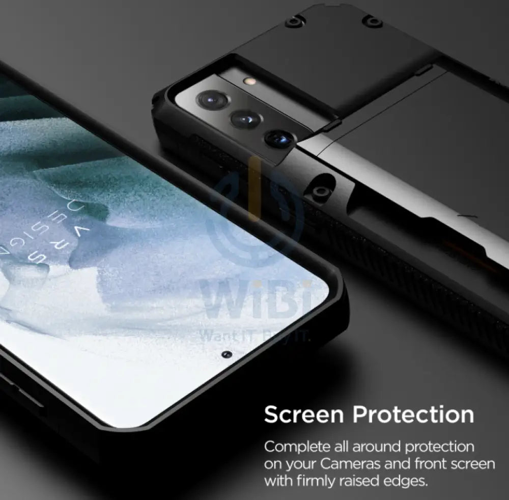 VRS Design Galaxy S21 Plus Damda Glide Pro Case - Black Accessories > Mobiles & Tablets