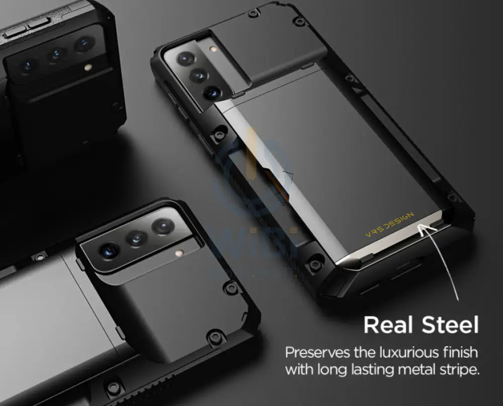 VRS Design Galaxy S21 Plus Damda Glide Pro Case - Black Accessories > Mobiles & Tablets