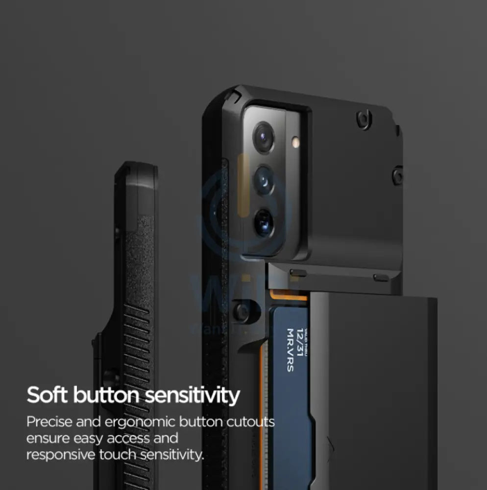 VRS Design Galaxy S21 Plus Damda Glide Pro Case - Black Accessories > Mobiles & Tablets