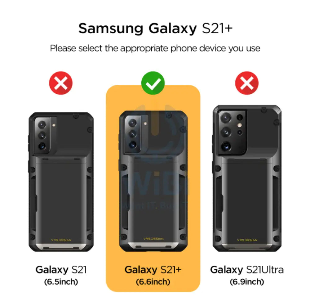 VRS Design Galaxy S21 Plus Damda Glide Pro Case - Black Accessories > Mobiles & Tablets