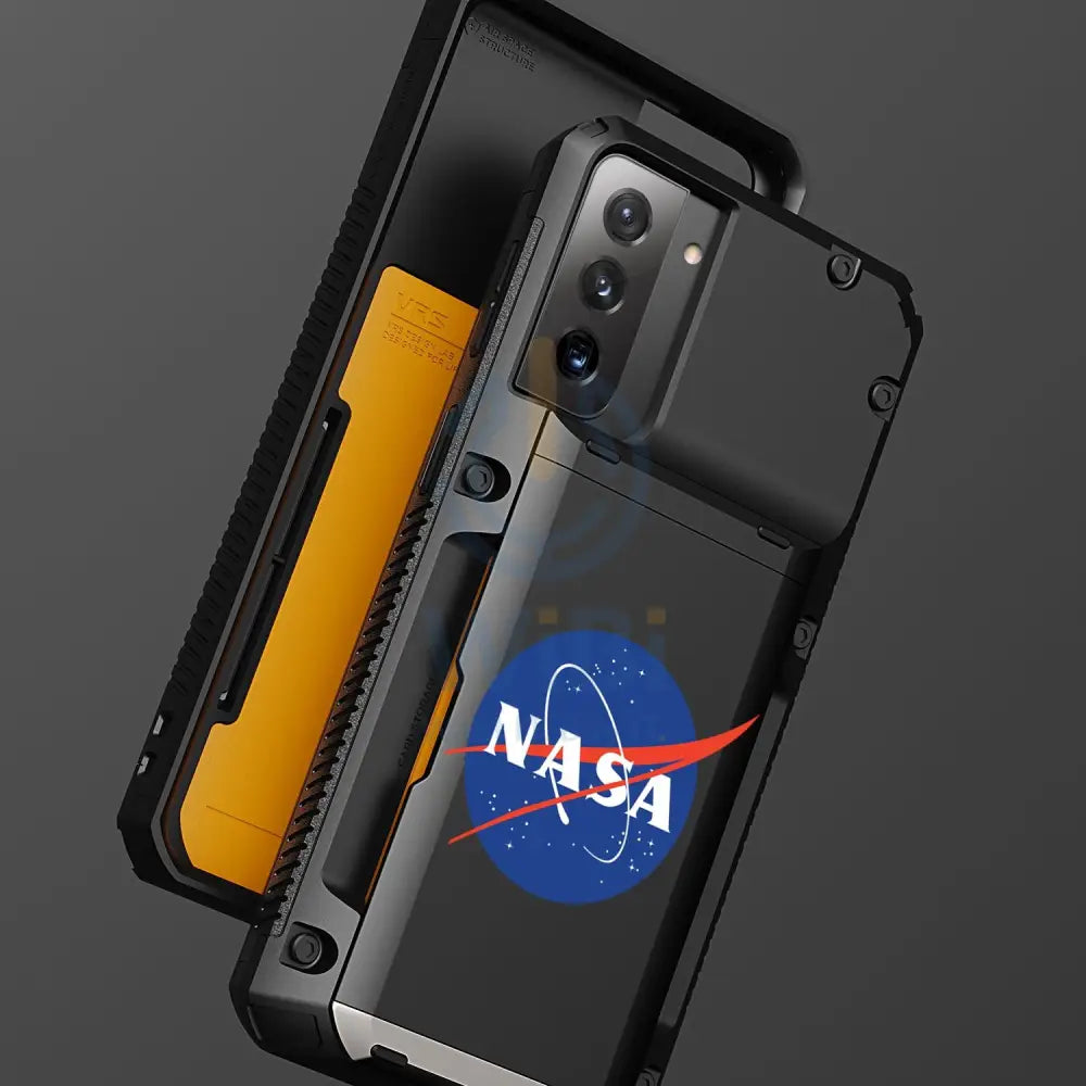 VRS Design Galaxy S21 Plus Damda Glide Pro Case - Black - Nasa - Earth Accessories > Mobiles & Tablets