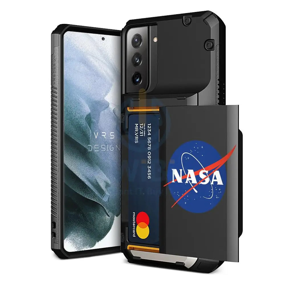 VRS Design Galaxy S21 Plus Damda Glide Pro Case - Black - Nasa - Earth Accessories > Mobiles & Tablets