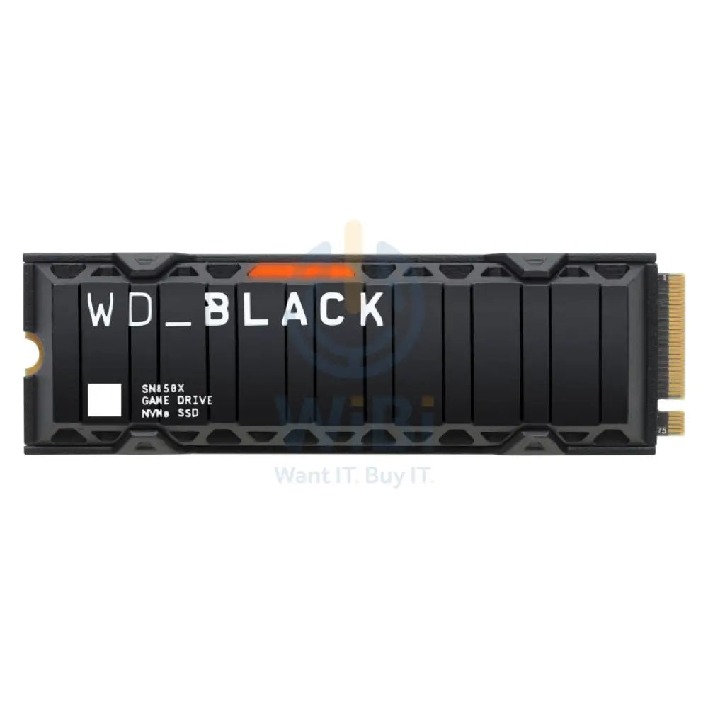 WD Black SN850X NVMe SSD with Heatsink - 4TB / M.2 2280 / Up to 7300MB/s / PCIe 4 x4 - SSD (Solid State Drive) Storage