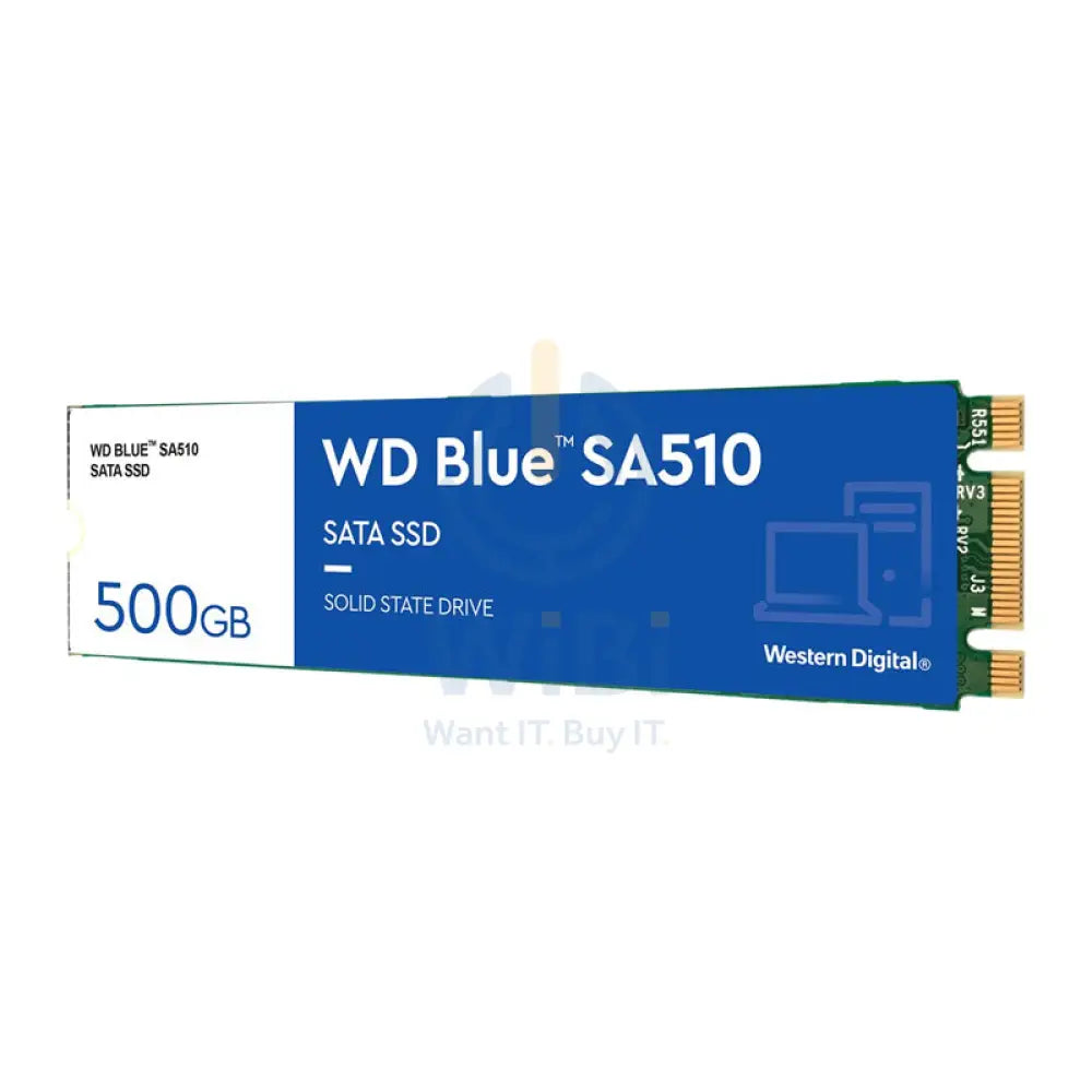 WD Blue SA510 M.2 2280 SATA SSD - 500GB / M.2 2280 / SATA-III - SSD (Solid State Drive) Storage > Solid State Drive