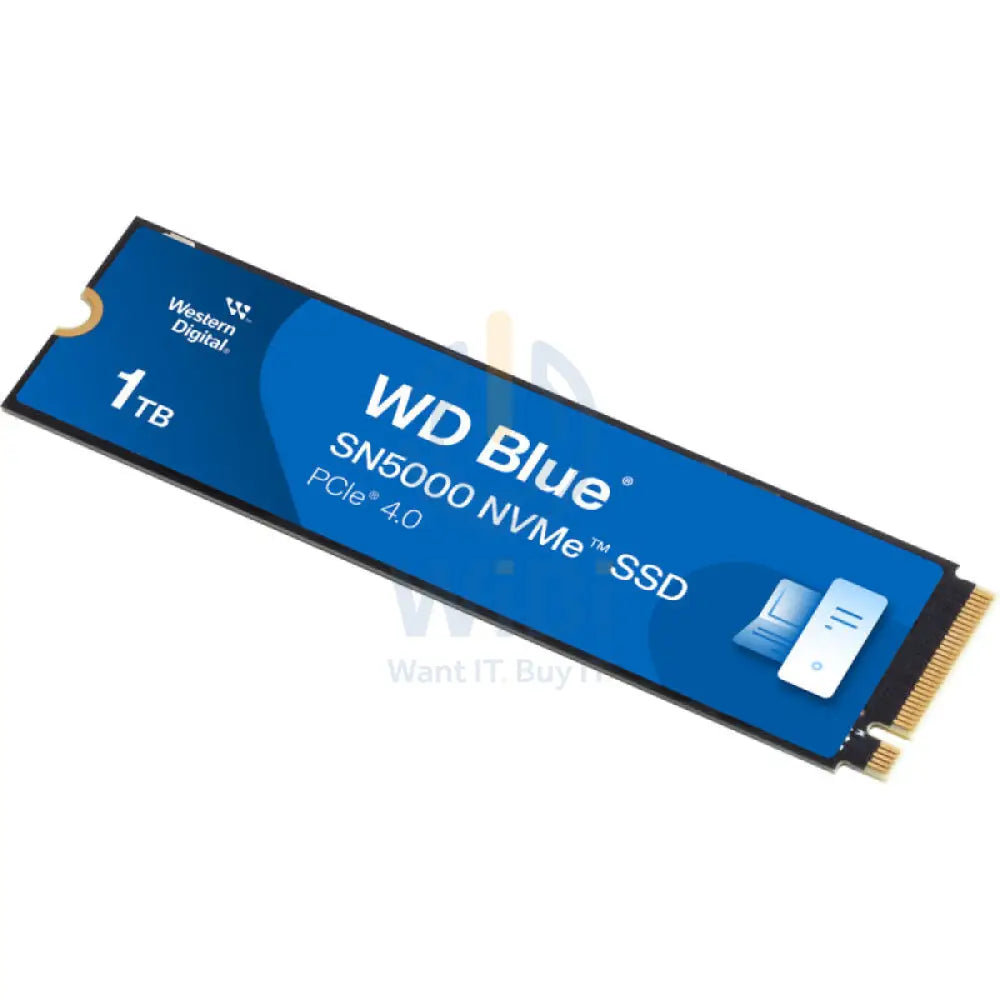 WD Blue SN5000 NVMe SSD - 1TB / Up to 5,150MB/s / M.2 2280 / PCIe Gen4 x4 - SSD (Solid State Drive) Storage > Solid