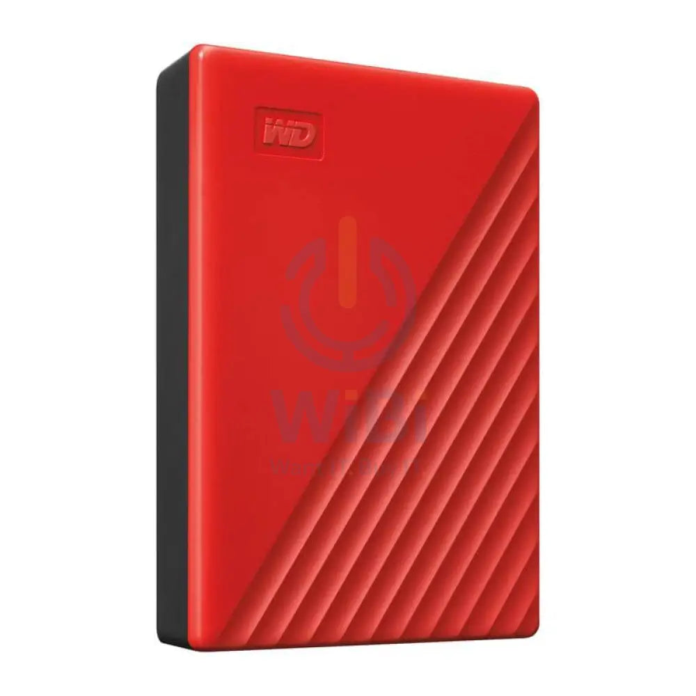 WD My Passport - 4TB / 2.5-inch / USB 3.2 / Red / External Hard Drive