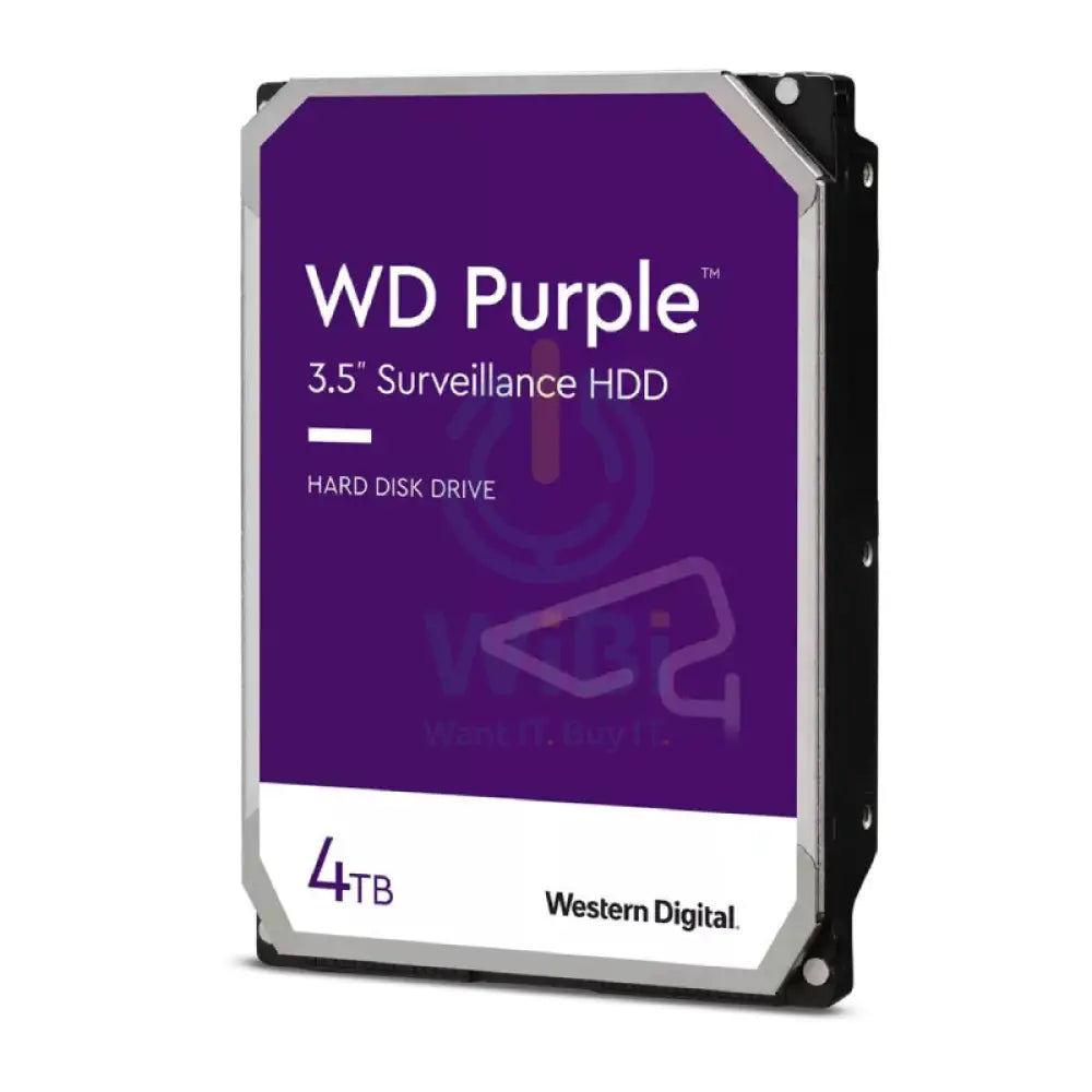 WD Purple Surveillance Hard Drive - 4TB / SATA / Up to 175MB/s - Internal Hard Drive Storage > Desktop Hard Drives