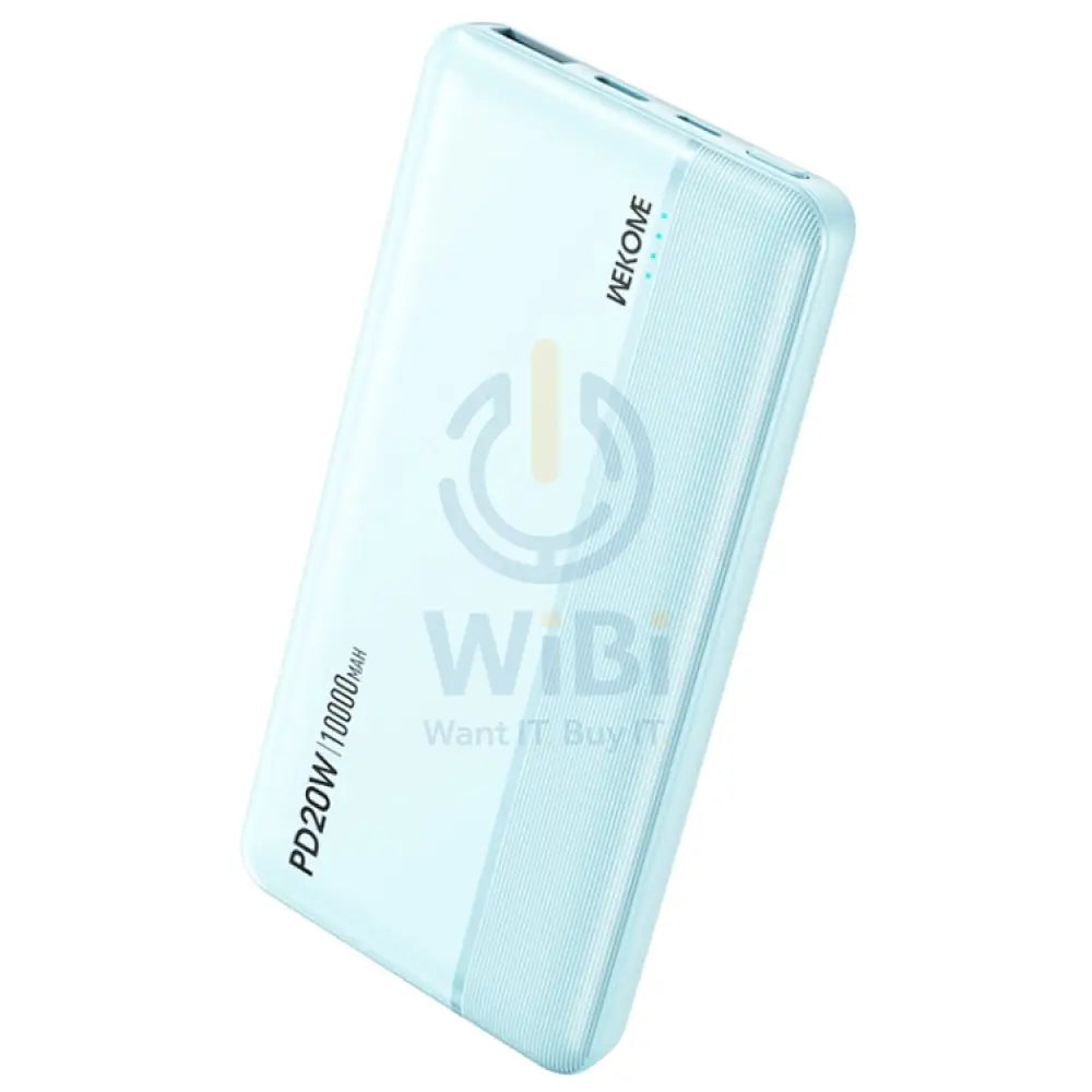 WEKOME WP-03 Tidal Energy Series 10000mAh 20W Fast Charge Power Bank - Blue Accessories > Power Bank