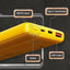 WEKOME WP-03 Tidal Energy Series 10000mAh 20W Fast Charge Power Bank - Yellow Accessories > Power Bank