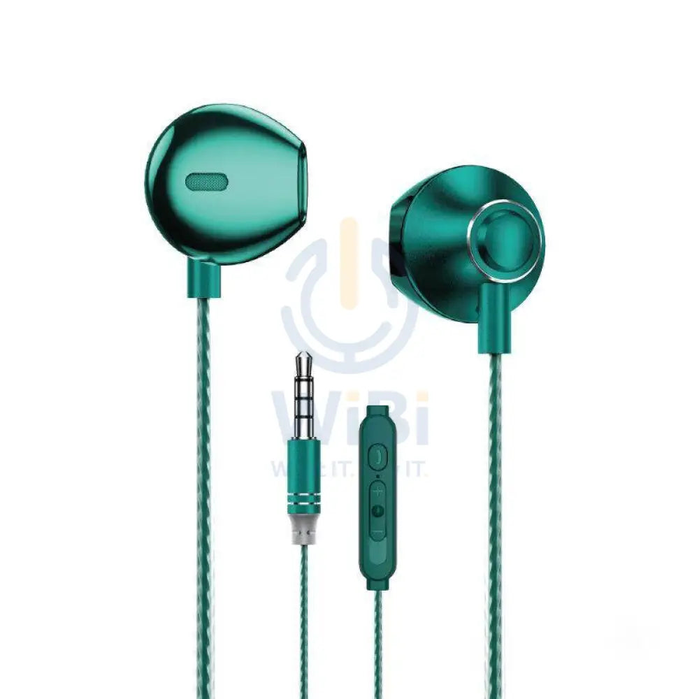 WEKOME YB08 Blackin Series - HiFi Wired Headphones Jack 3.5mm - Dark Night Green Accessories > Audio > Headphones