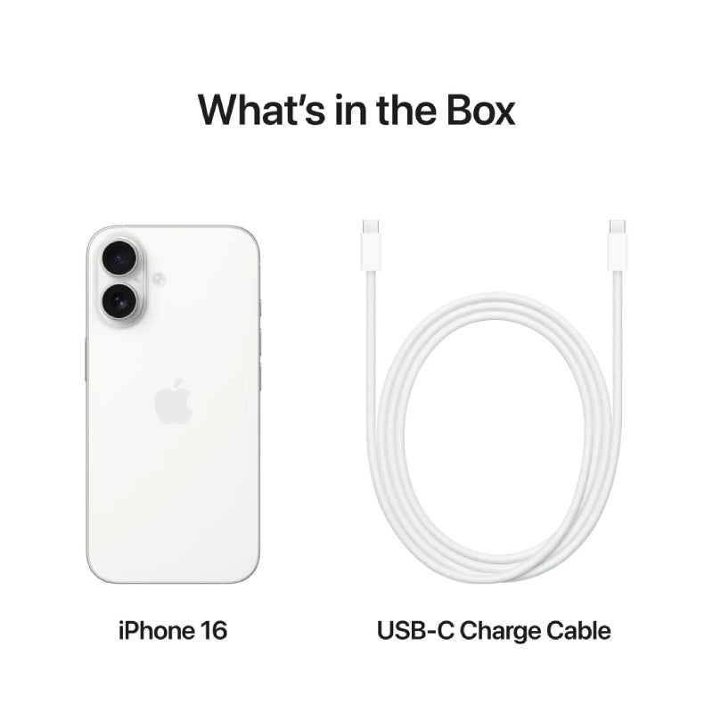 Apple iPhone 16 - 256GB / White / 5G / 6.1’’ Mobiles & Tablets > Mobiles