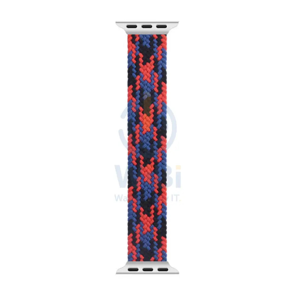Wiwu Braided Loop Watch Band - Apple Watch 42/44/45/49mm / Black/Red/Dark Blue Accessories > Smart Watches > Straps