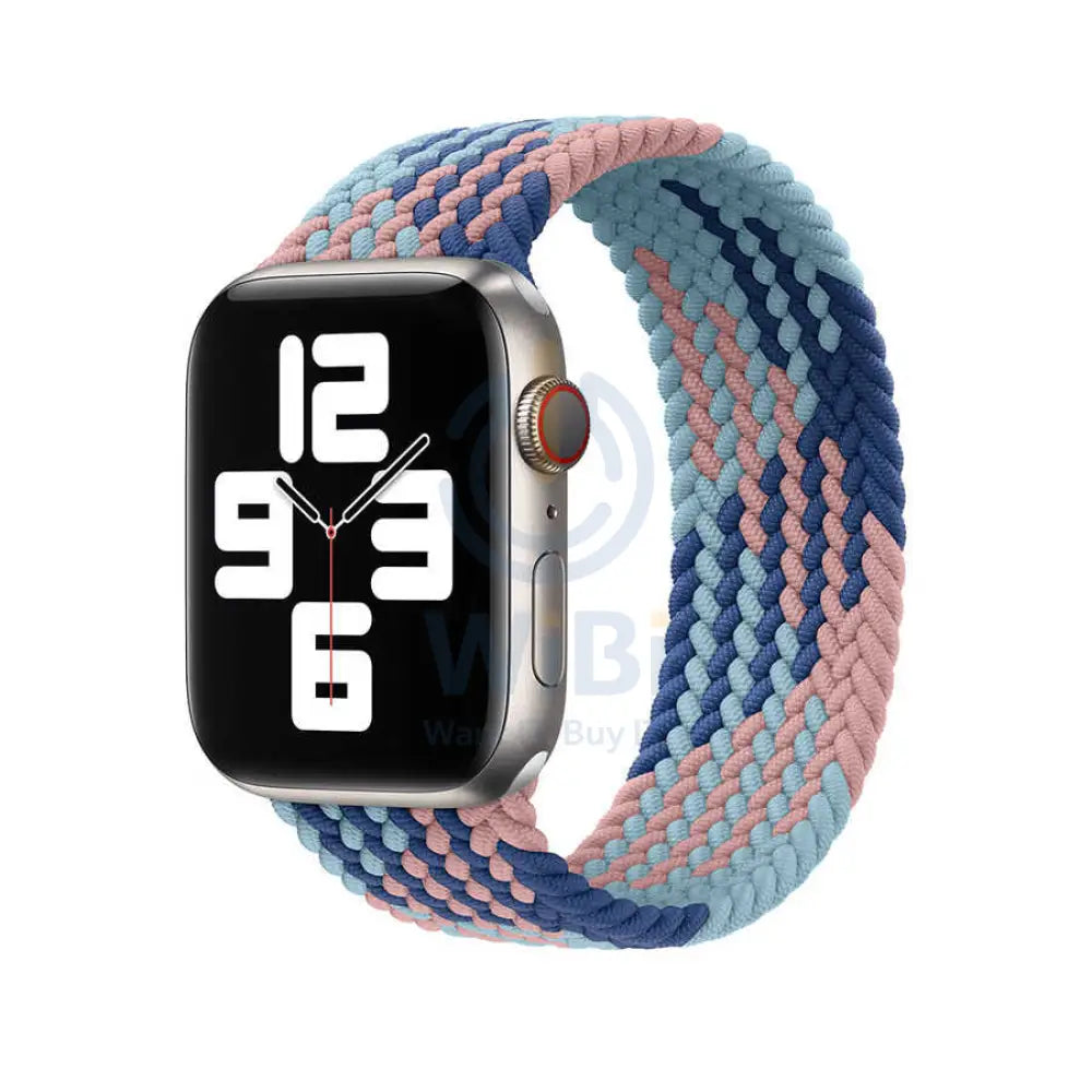 Wiwu Braided Loop Watch Band - Apple Watch 42/44/45/49mm / Pink/Blue/Dark Blue Accessories > Smart Watches > Straps