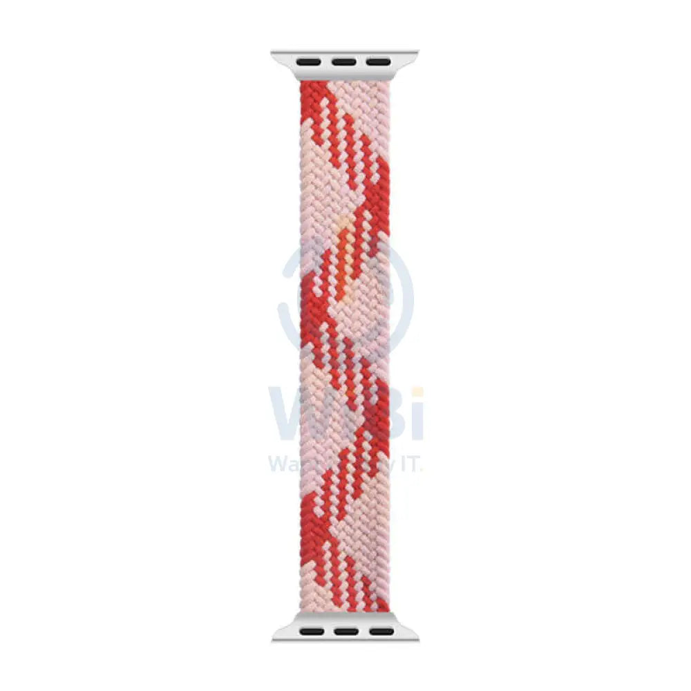 Wiwu Braided Loop Watch Band - Apple Watch 42/44/45/49Mm / Pink/Red Accessories > Smart Watches > Straps