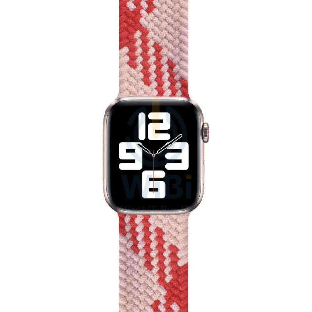 Wiwu Braided Loop Watch Band - Apple Watch 42/44/45/49Mm / Pink/Red Accessories > Smart Watches > Straps