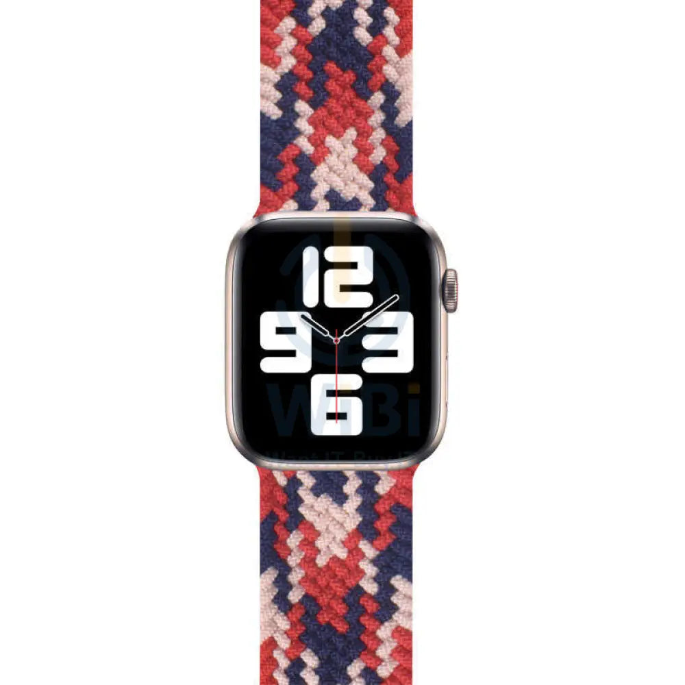 Wiwu Braided Loop Watch Band - Apple Watch 42/44/45/49Mm / Pink/Red/Dark Blue Accessories > Smart Watches > Straps
