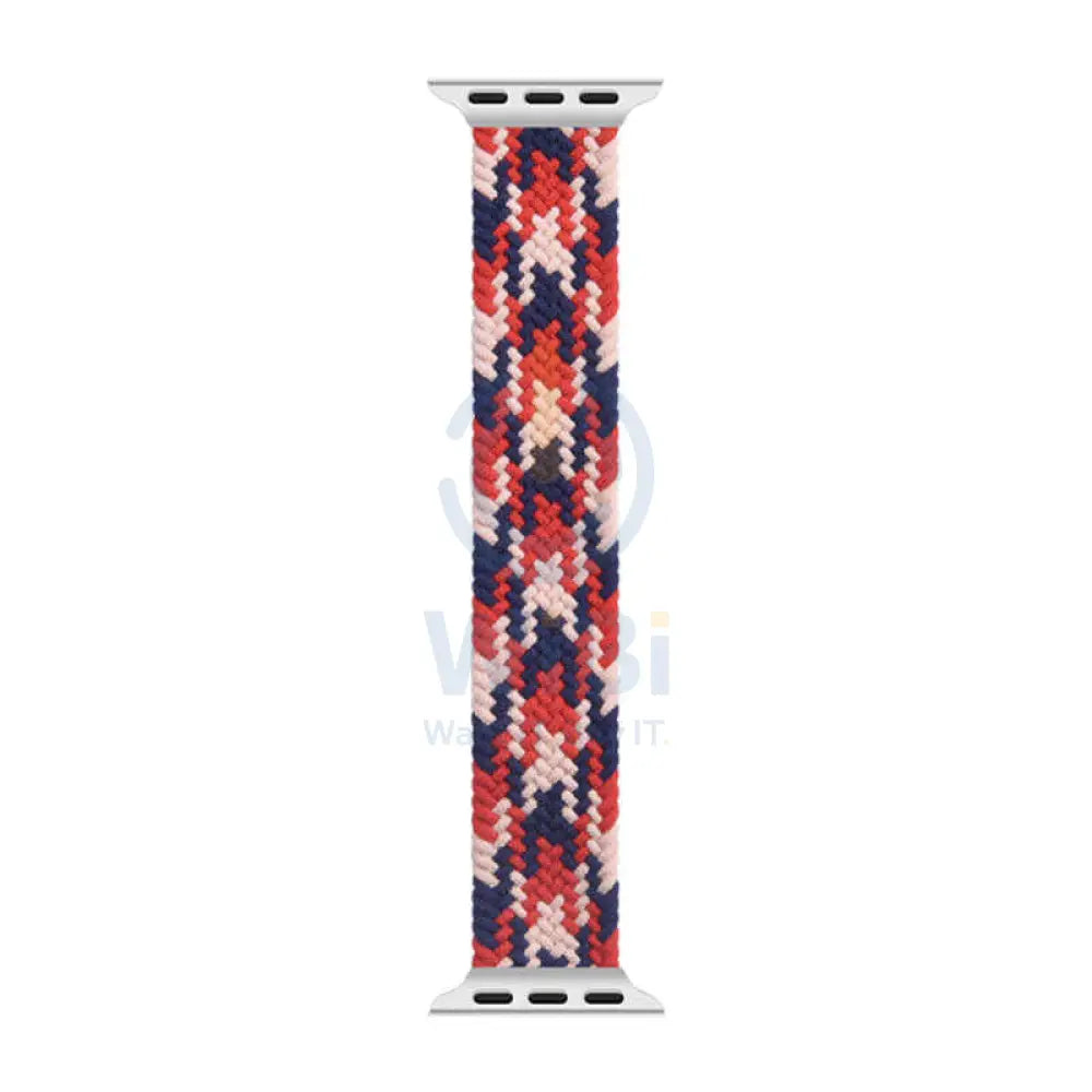 Wiwu Braided Loop Watch Band - Apple Watch 42/44/45/49Mm / Pink/Red/Dark Blue Accessories > Smart Watches > Straps