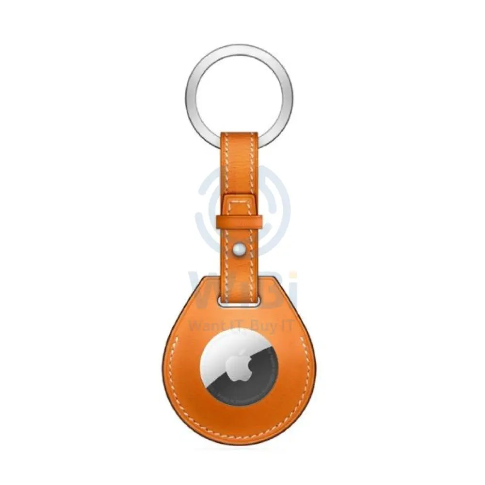 Wiwu Calfskin Key Ring Case - Apple Airtag / Orange Accessories > Mobiles & Tablets