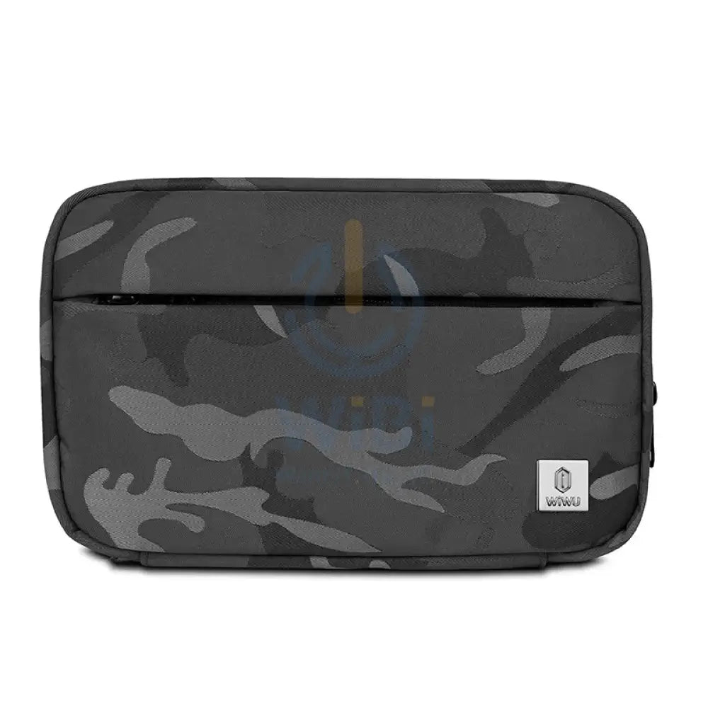 Wiwu Camou Travel Pouch With Cable Go Through Slot - Grey Accessories > Bag