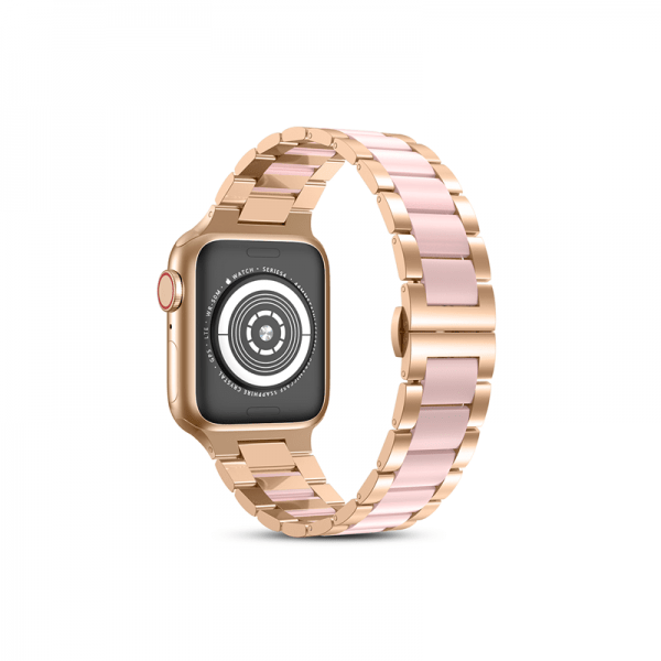 Wiwu Resin Steel Belt For Apple Watch 42 / 44 / 45 / 49Mm - Rose Pink Accessories > Smart Watches