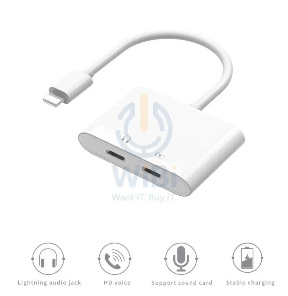 Wiwu Lt01 Lightning To Dual Lighting Adapter - White Accessories > Mobiles & Tablets > Tablets
