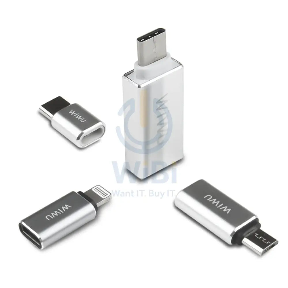 Wiwu Otg Aluminum Adapter Pack 4 In 1 Accessories > Cables & Converters > Cables