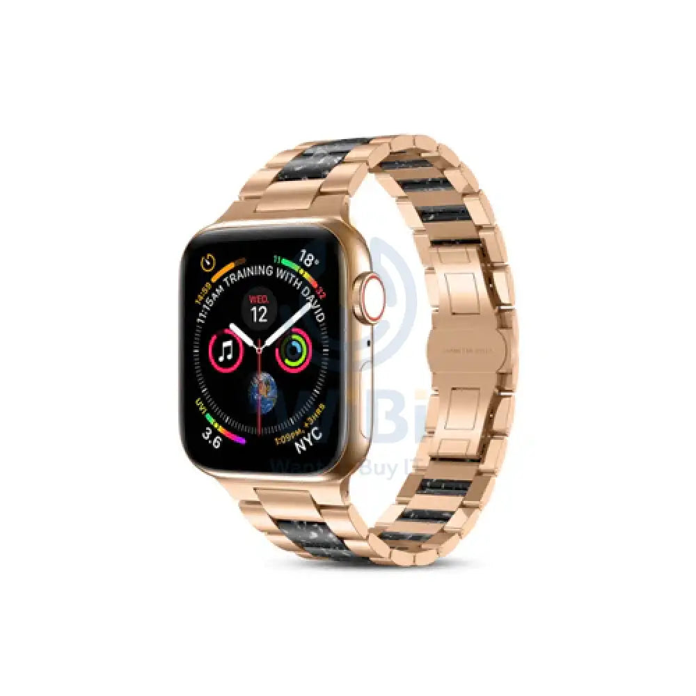 Wiwu Resin Steel Belt - Apple Watch 42/44/45/49Mm / Rose Black Accessories > Smart Watches > Straps
