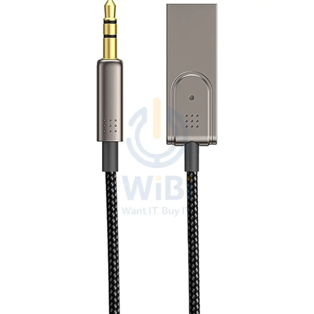 WiWU Yp04 Car Wireless Audio Cable For Car Speaker Bluetooth Connectivity - Black Accessories > Cables & Converters >