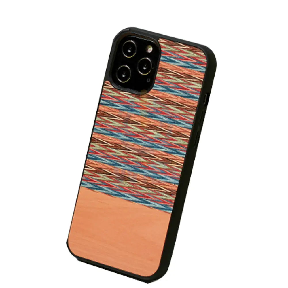 Wooden Case For iPhone 13 Pro - Browny Check Accessories > Mobiles & Tablets > Offer Zone